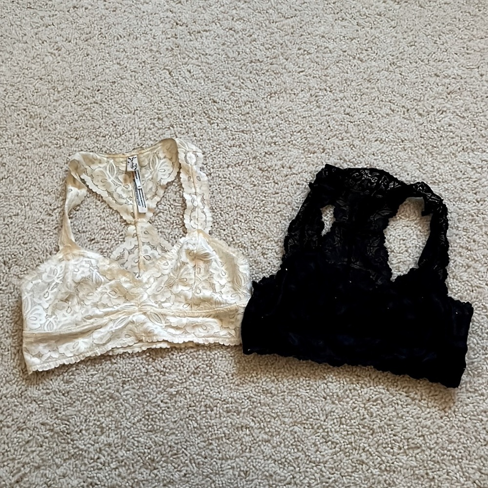 two bralettes